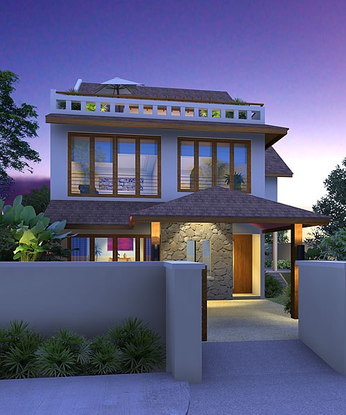 Artist rendering of house template NATHELIA from New Houses Range
