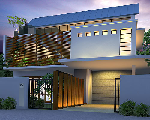 Artist rendering of house template ISTHYMAH from Resort Homes Range